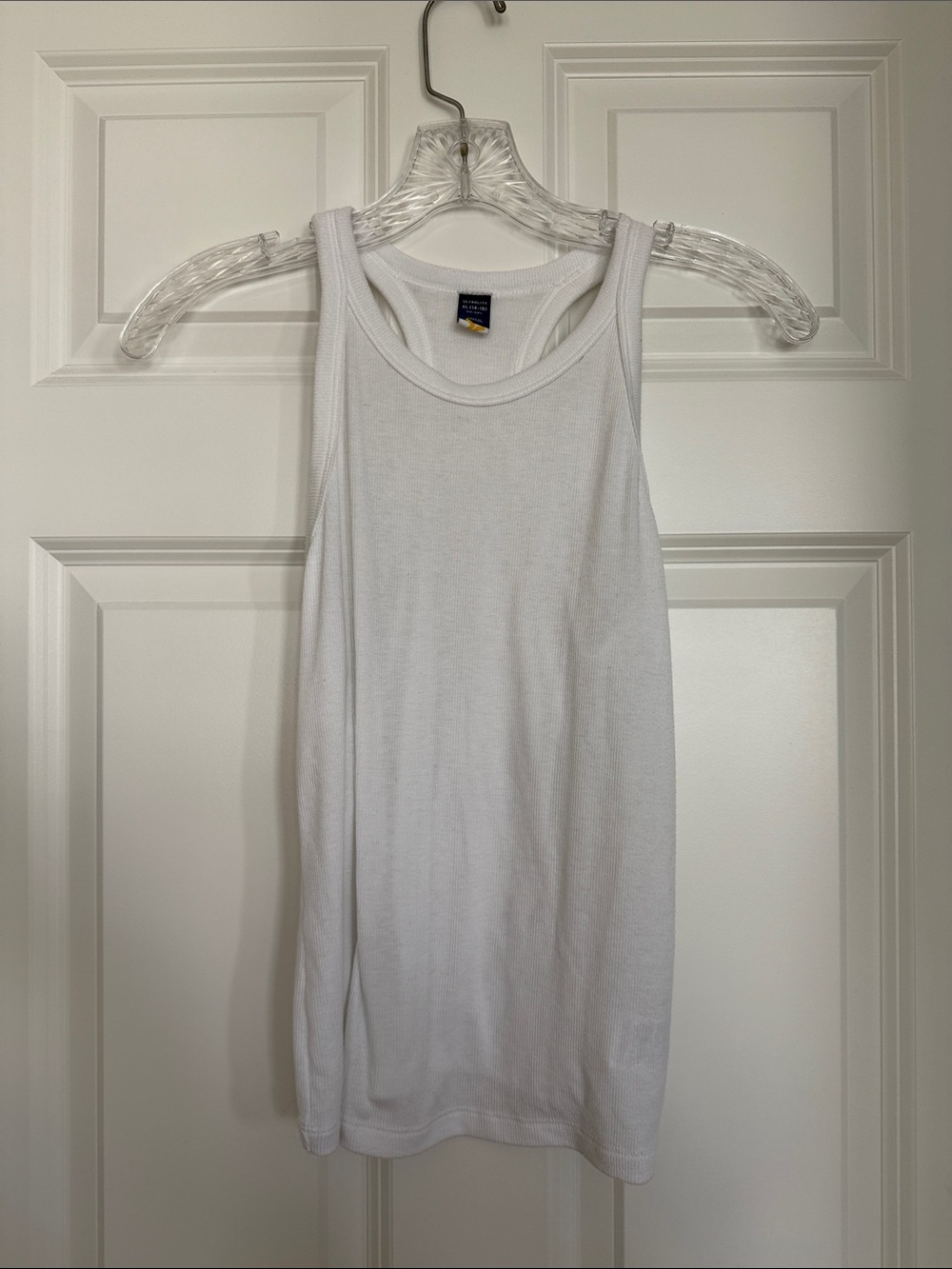 Old Navy White Ribbed Girls' Tank Top